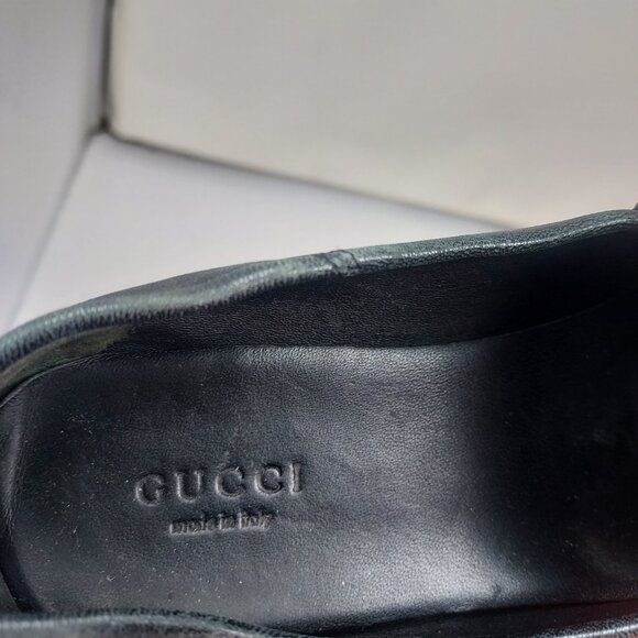 Gucci Brixton WOMENS Black Leather Horsebit Loafer - Picture 7 of 11